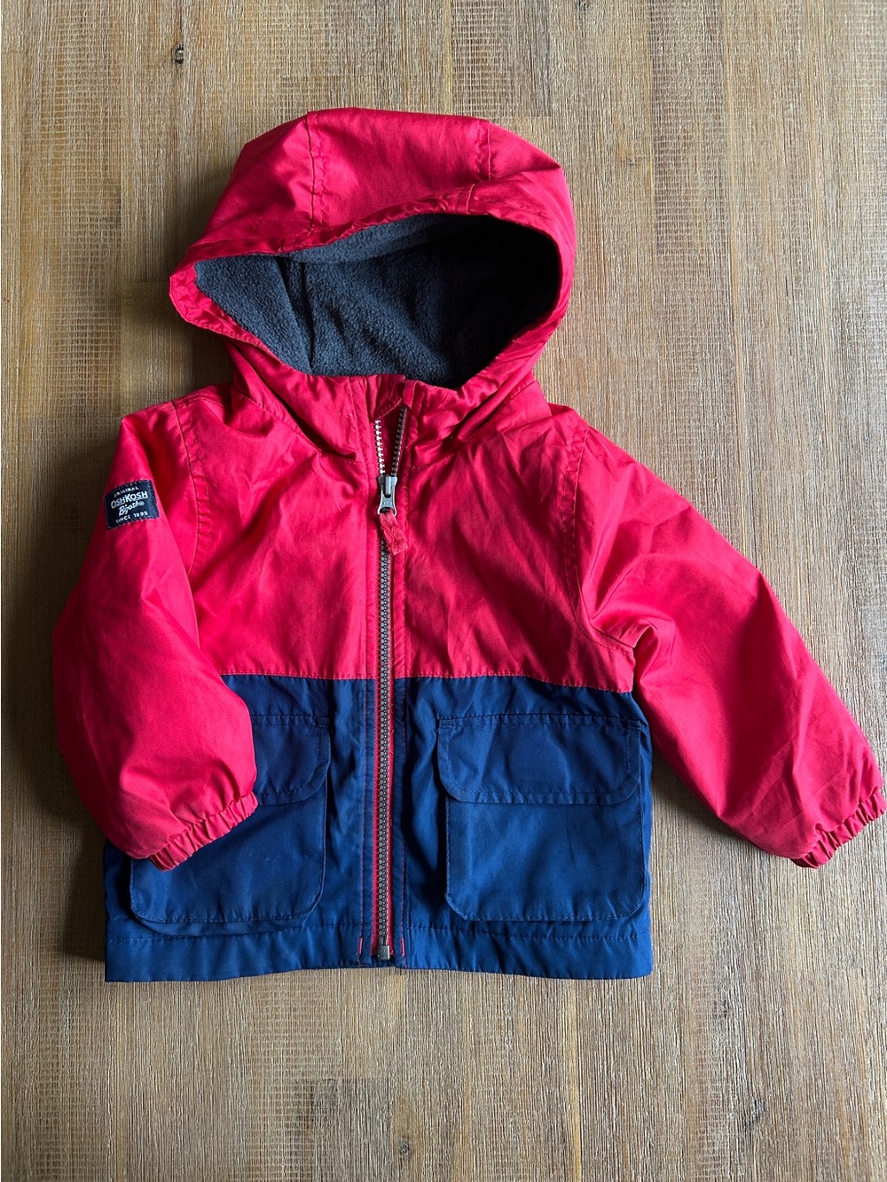 OshKosh B'gosh Fleece-Lined Colorblock Toddler Jacket, 18M